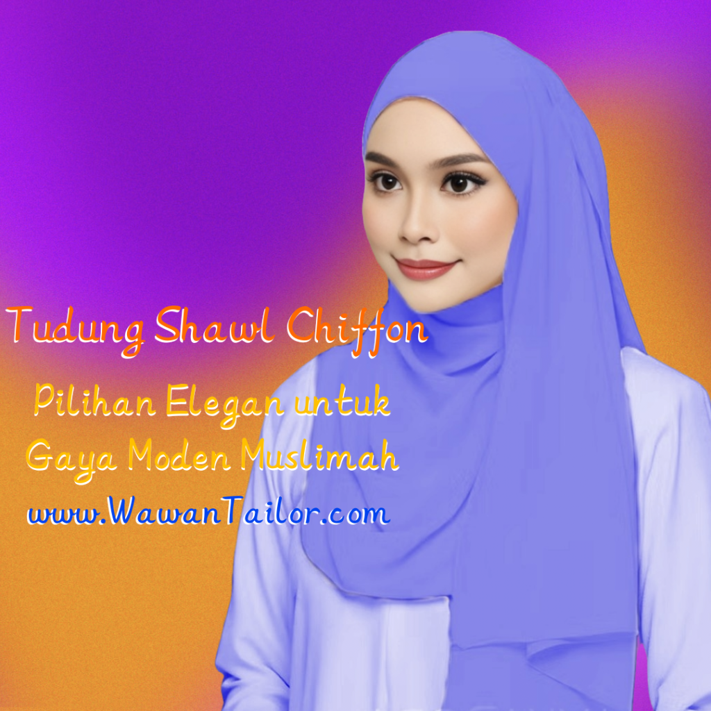 Tudung shawl chiffon